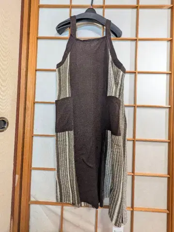 스콧 클럽 야마다야 미사용 새상품 에이프런 스타일 니트 원피스