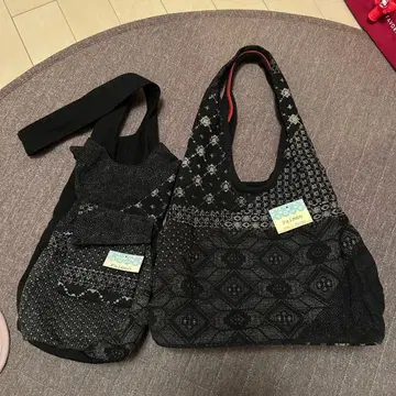 [ 택 포함 미사용 새상품 ] Faimeo 기하학 패턴 토트백 원 핸들백