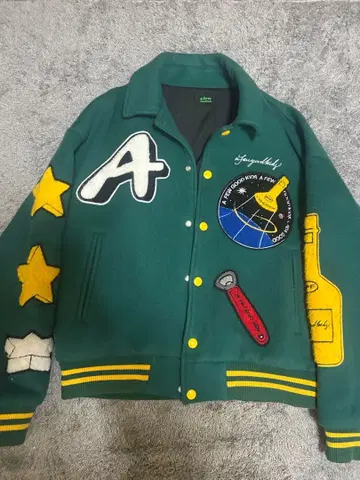 a few good kids 바시티 자켓 그린