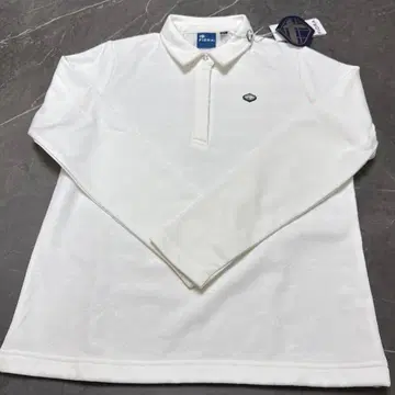 FIDRA 화이트 긴팔 피케 셔츠 L