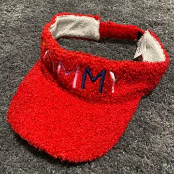 TOMMY HILFIGER 타미힐피거 빨간색 바이저 자수 54cm