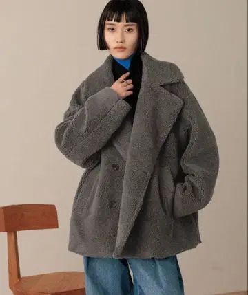 LOWRYS FARM 2way 칼라 보아 코트