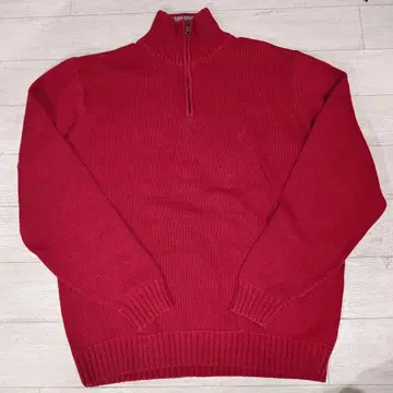 Nautica 레드 지퍼 스웨터 L