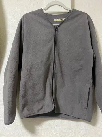 저널 스탠다드 그레이 노카라 플리스 자켓 집업 L