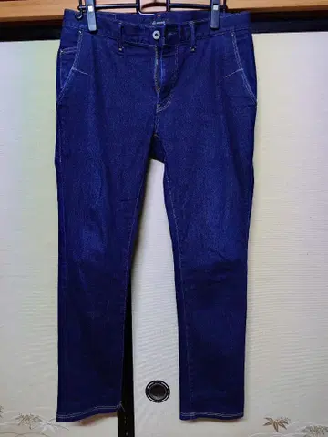 젬블 다크 블루 슬림핏 데님 팬츠