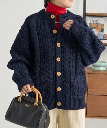 [새상품급] FREAK'S STORE 피셔맨 니트 가디건