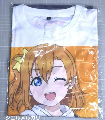 러브 라이브! 풀 그래픽 T셔츠 코사카 호노카 L 사이즈