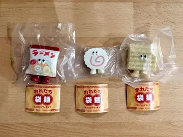 우리들 봉지라면 마스코트 피규어 봉지라면 씨 나루토 씨 시크릿 3종