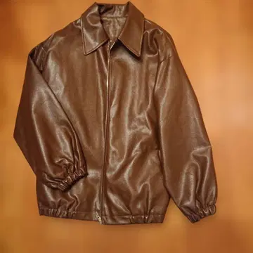 브라운 가죽 자켓 M 사이즈