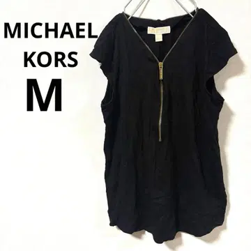 MICHAEL KORS [ M ] 블랙 슬리브리스 셔츠