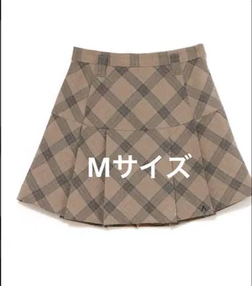 andmary Coco check mini pleats skirt