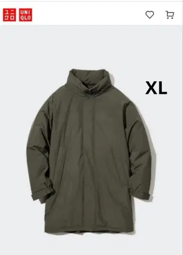 [ 새상품급 ] 유니클로 방풍 테디드 코트 XL 사이즈 OVY 올리브