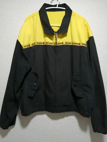 MITSUBISHI OIL 미쓰비시 오일 블랙/옐로우 레이싱 자켓