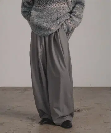 이지 와이드 코쿤 팬츠