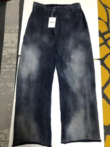 택 포함 BOWWOW bow wow 에이징 가공 스웨트 팬츠 사이즈 L