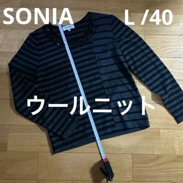 [새상품급] SONIA 스트라이프 스팽글 스웨터 40