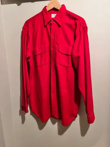 Sears 60s 100% 코튼 빨간색 셔츠