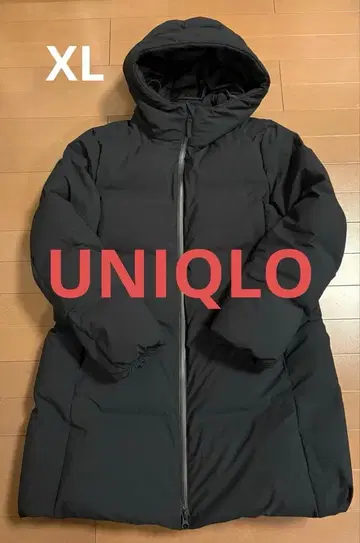 UNIQLO 유니클로 심리스 다운 숏코트 블랙 XL