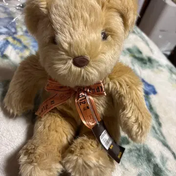 베이지 리본 포함 봉제 인형 약 30cm