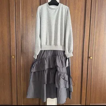 SCOTCLUB 시리즈 Vin 도킹 랜덤 티어드 원피스