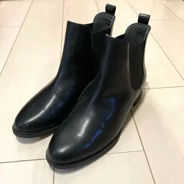 [ 25.0cm ] 유니클로 사이드 고어 숏부츠 블랙