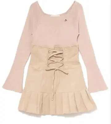 andmary High waist velour mini dress