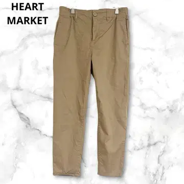 하트마켓 치노 팬츠 코튼 혼방 M 캐주얼 심플 베이지