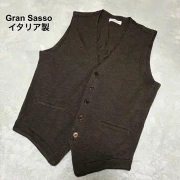 컨디션 최상 Gran Sasso 베스트 울 100% 이탈리아제 42