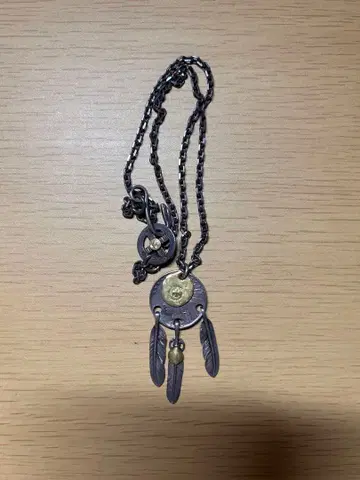 고로즈 고로즈 삼점걸이 페더 L 사이즈 옐로골드 태양 대부착 세로각 체인