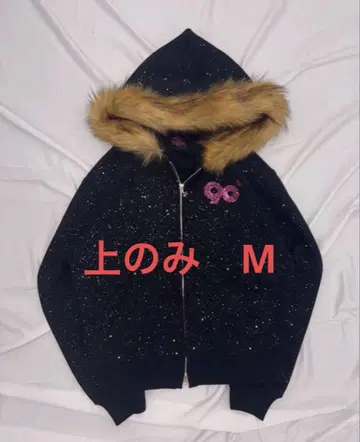 9090 girl 90 로고 글리터 퍼 집