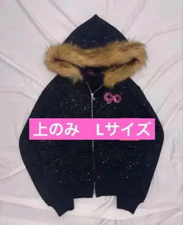 9090 girl 90 로고 글리터 퍼 집