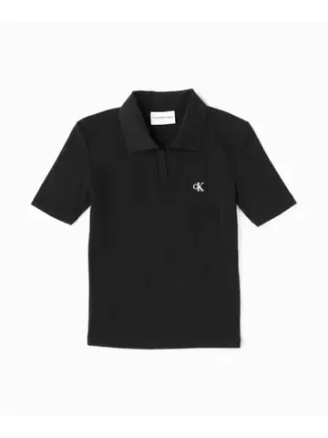 Calvin Klein 블랙 피케 셔츠