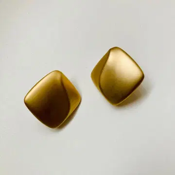 매트 골드 귀찌 스퀘어 빈티지 빈티지 주얼리