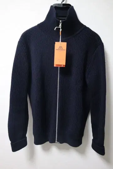 ANDERSEN-ANDERSEN 드라이버즈 니트 네이비 울 M