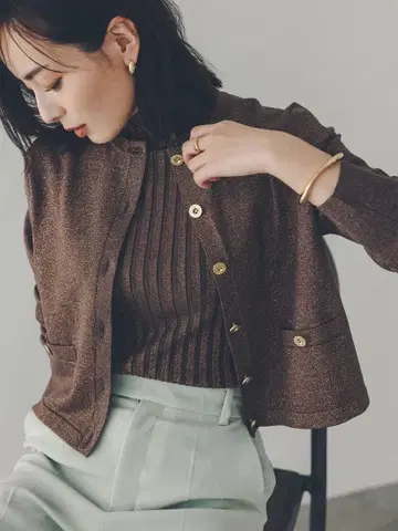 새상품 anuans 실크 블렌드 베이직 니트 가디건 슬리브리스 니트