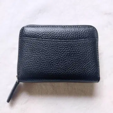 [ 새상품 ] 소가죽 지갑 카드 케이스 동전 지갑 컴팩트 가죽 블랙