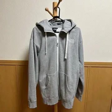 THE NORTH FACE 로고 후드 그레이 후드티 XL