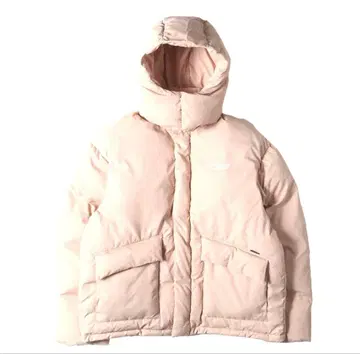 [ 택 포함 미사용 ] APPLEBUM 후드 부착 베이지 다운 자켓