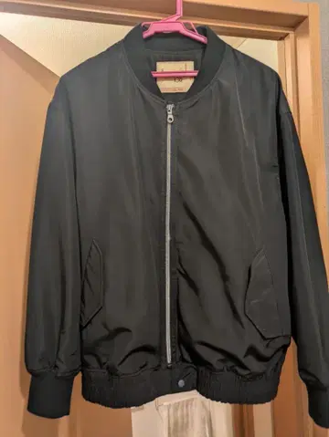 NANO universe LB/03 블랙 MA-1 자켓