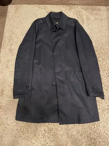 네이비 스텐카라 코트