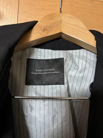 NANO UNIVERSE 블랙 트렌치코트