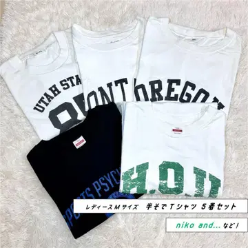 [ niko and - 외 ] 여성용 M 사이즈 반팔 티셔츠 5벌 세트