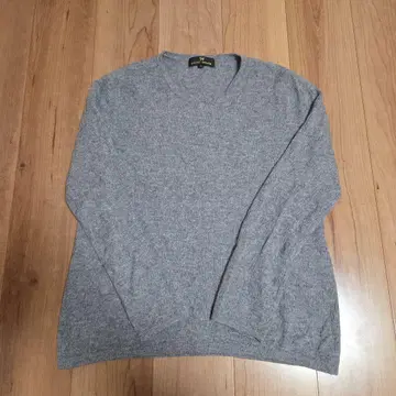 WAKU-WAKU 그레이 니트 스웨터 L 캐시미어 100