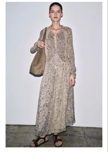 ZARA 메탈릭얀 원피스