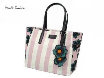 하자있음 새상품 얼룩있음 폴스미스 토트백 핑크 하와이안 42