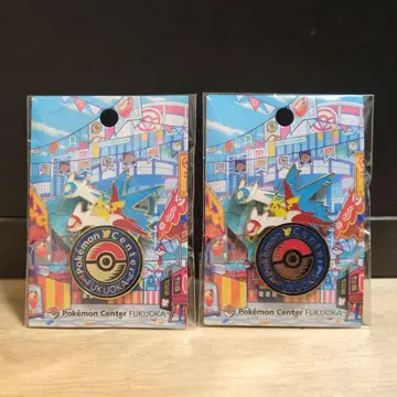 포켓몬 센터 후쿠오카 로고 핀즈 2개