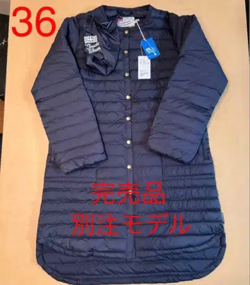 트래디셔널 웨더웨어 아클리 롱 다운 코트 36 네이비