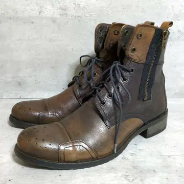 [ art-berg do ] 사이드 지퍼 부츠 메달리온 이탈리아제 40