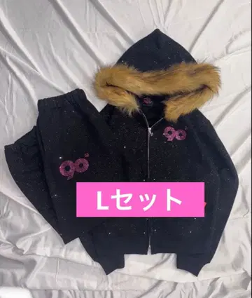 9090girl OG 로고 글리터 셋업 글리터