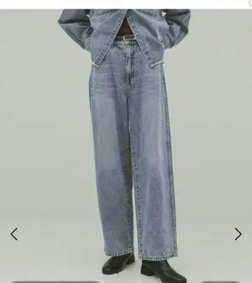 GLOBAL WORK GOOD 데님 배기 팬츠 XL 블루